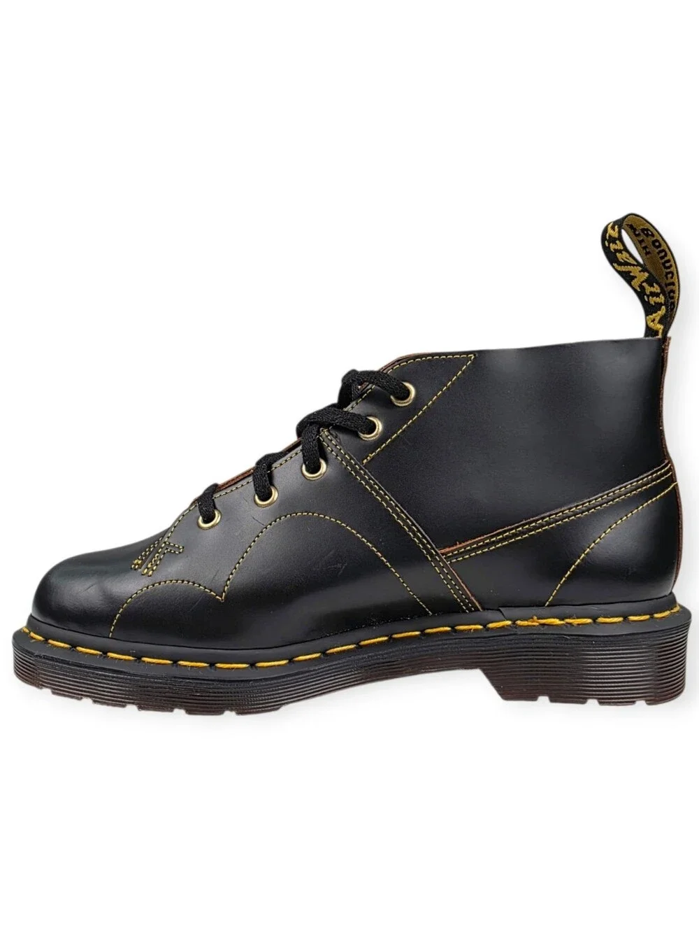 Dr. Doc Martens Church Monkey Boots Men's Size 7 Women's 8 Black EUC * No Box*